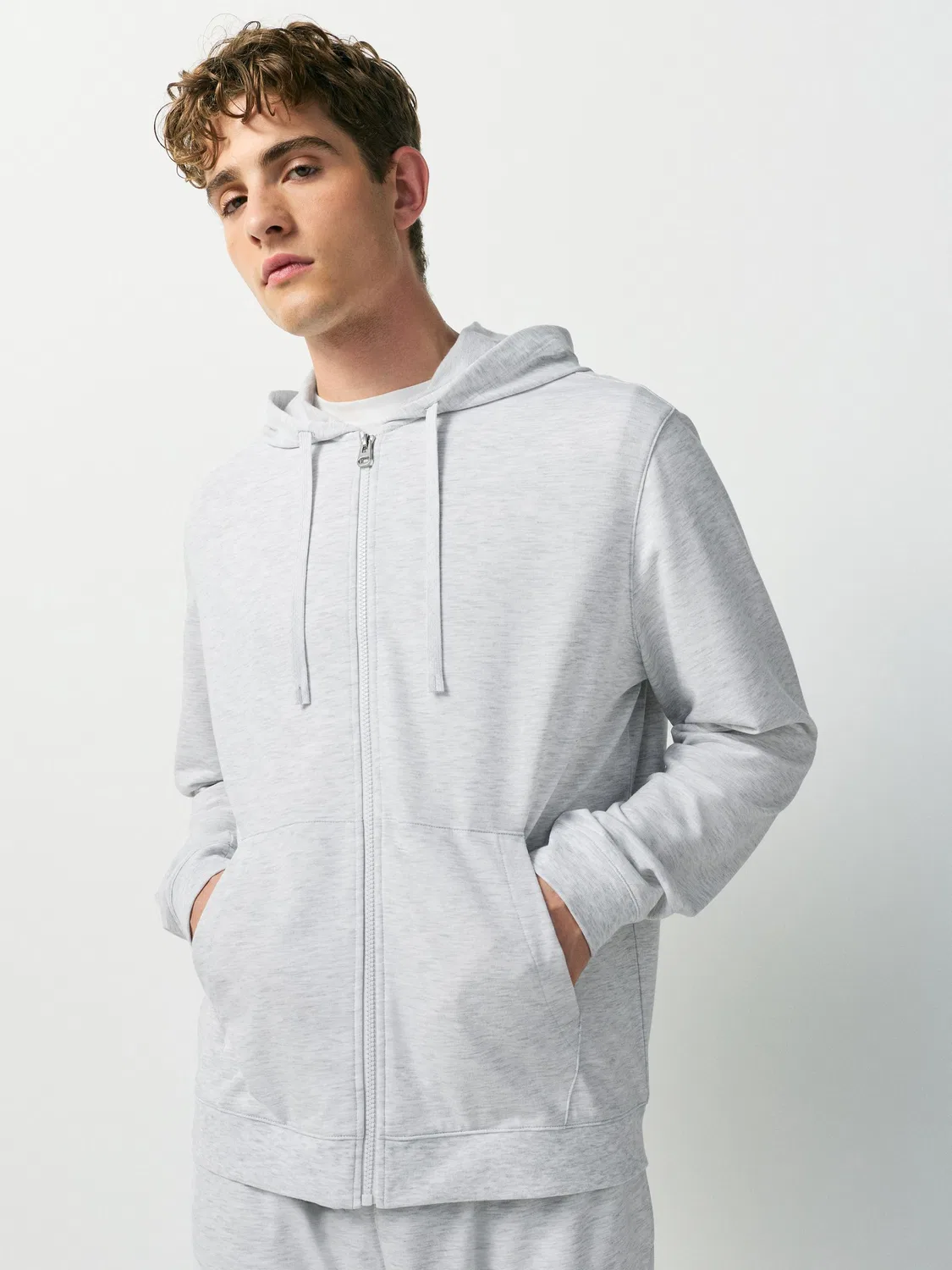 Худи с мягкой текстурой, Light Grey Next