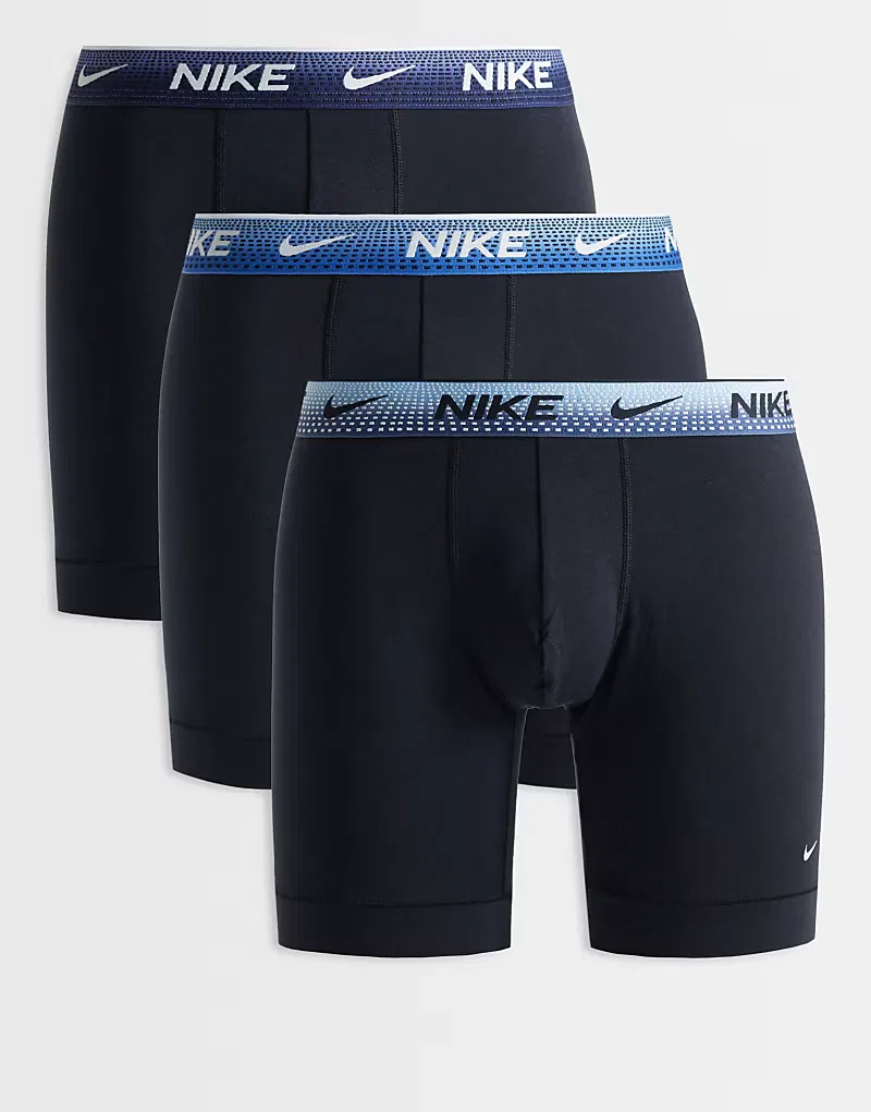 Боксеры хлопковые Essential 3 шт Nike, черный