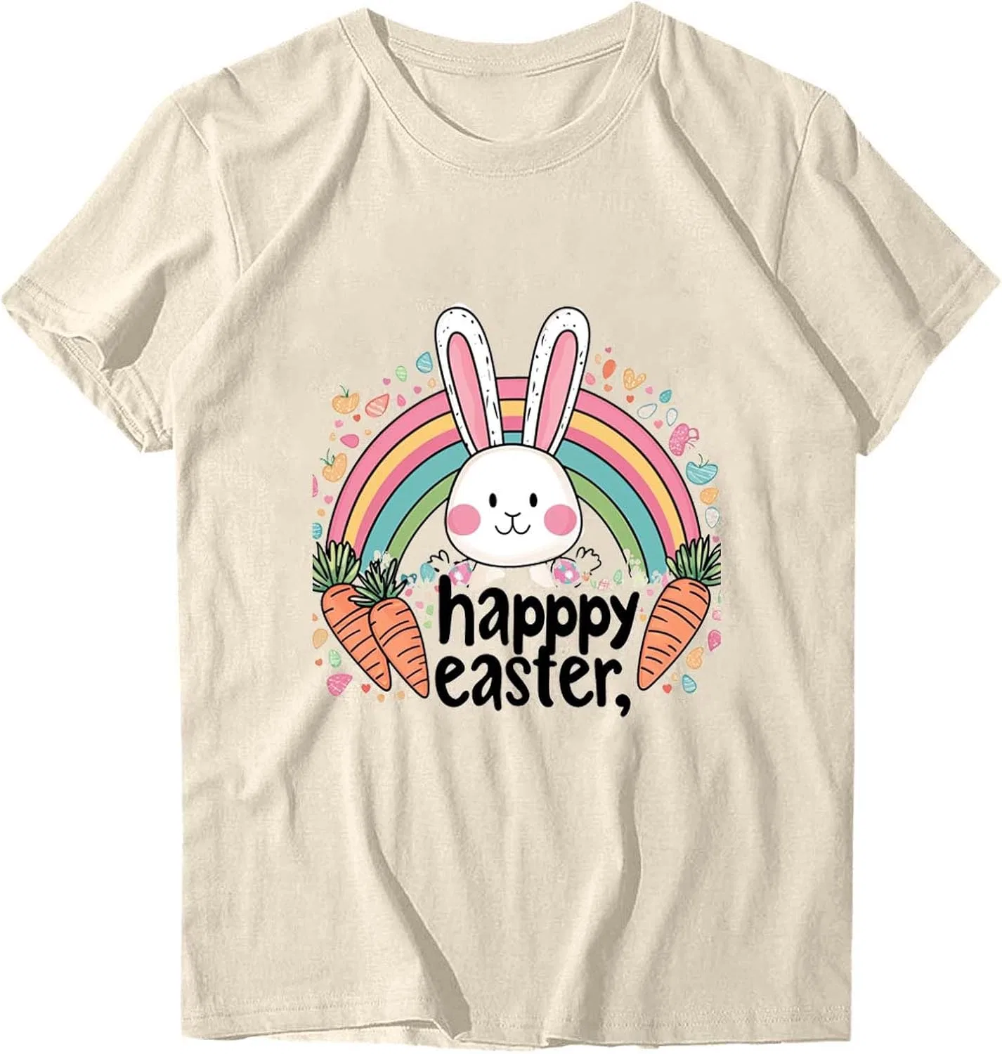 Женская футболка с пасхальным принтом Funny Easter Shirts, Beige