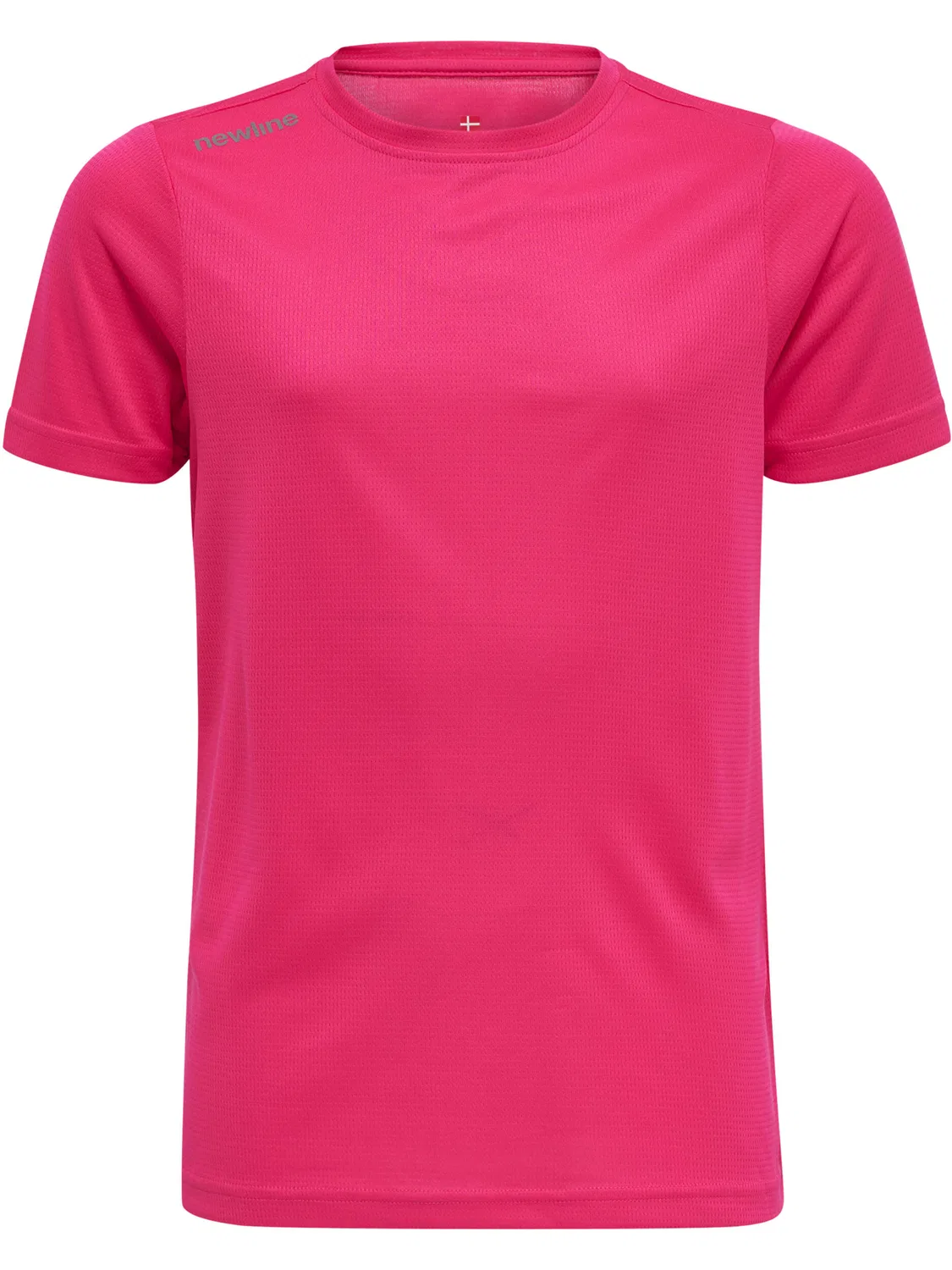 Детская футболка с коротким рукавом из сетчатого джерси Kids Core Newline, Magentapink Rosa — фото 2