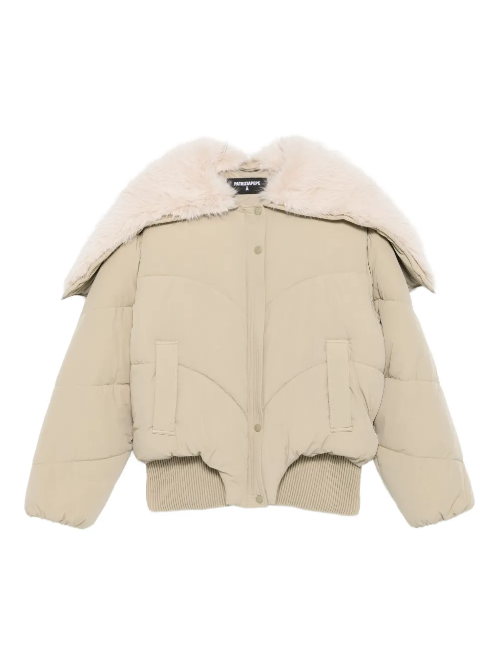 

Бомбер на молнии Patrizia Pepe, нейтральный