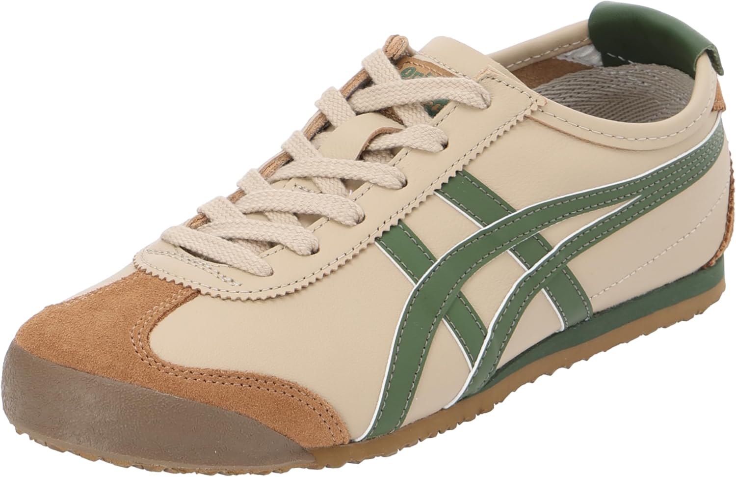

Кроссовки Onitsuka Tiger Mexico 66 Slip-ON, зеленый/серый/бежевый