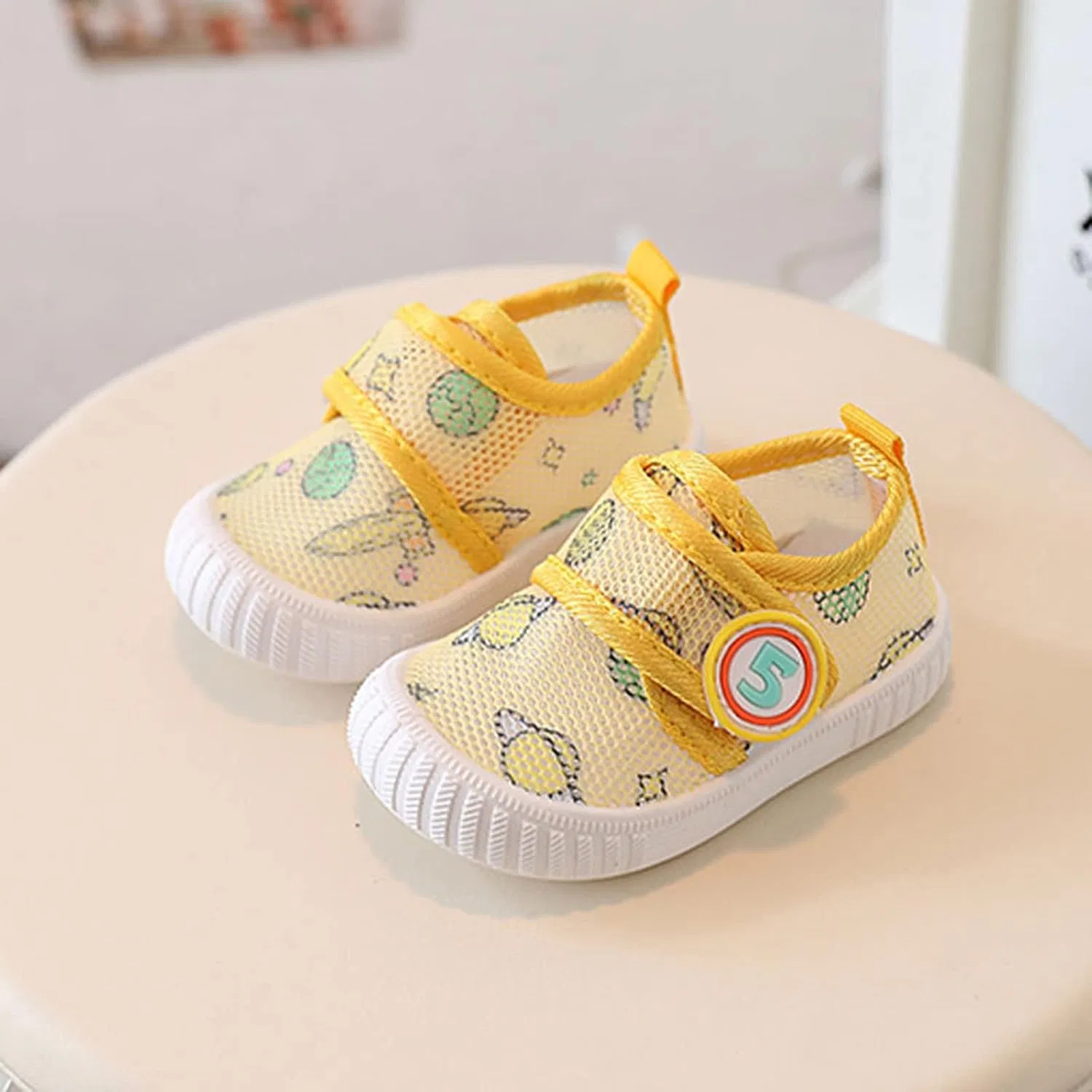 Детские кроссовки со светодиодной подсветкой для мальчиков и девочек, Yellow — фото 2