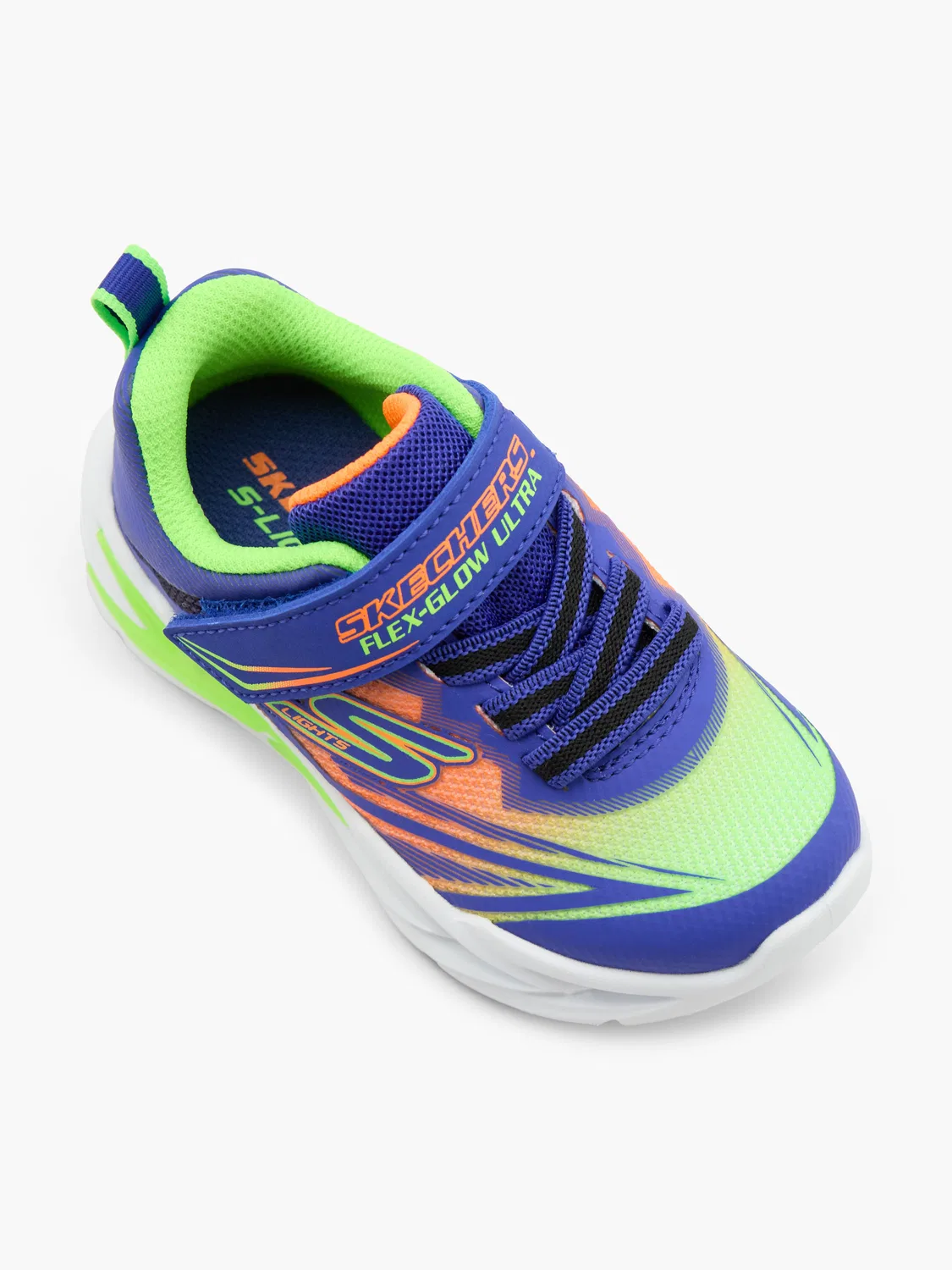 Детские беговые кроссовки со светодиодами Skechers FLEX-GLOW ULTRA, синий — фото 2