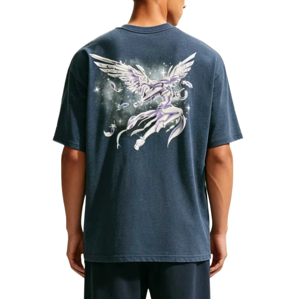 Футболка спортивная с круглым вырезом Nike, Midnight Blue — фото 3