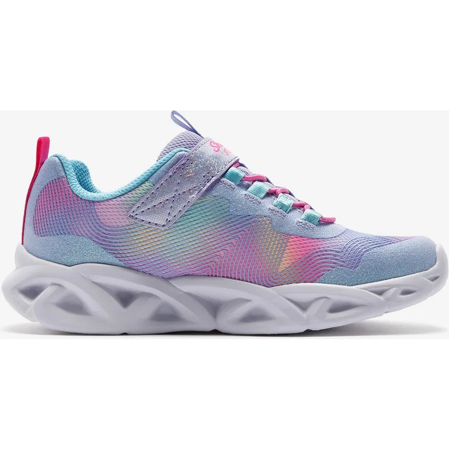 Кроссовки с подсветкой Twisty Brights 2.0 Skechers, Nny Bahmag Run Beyaz — фото 2