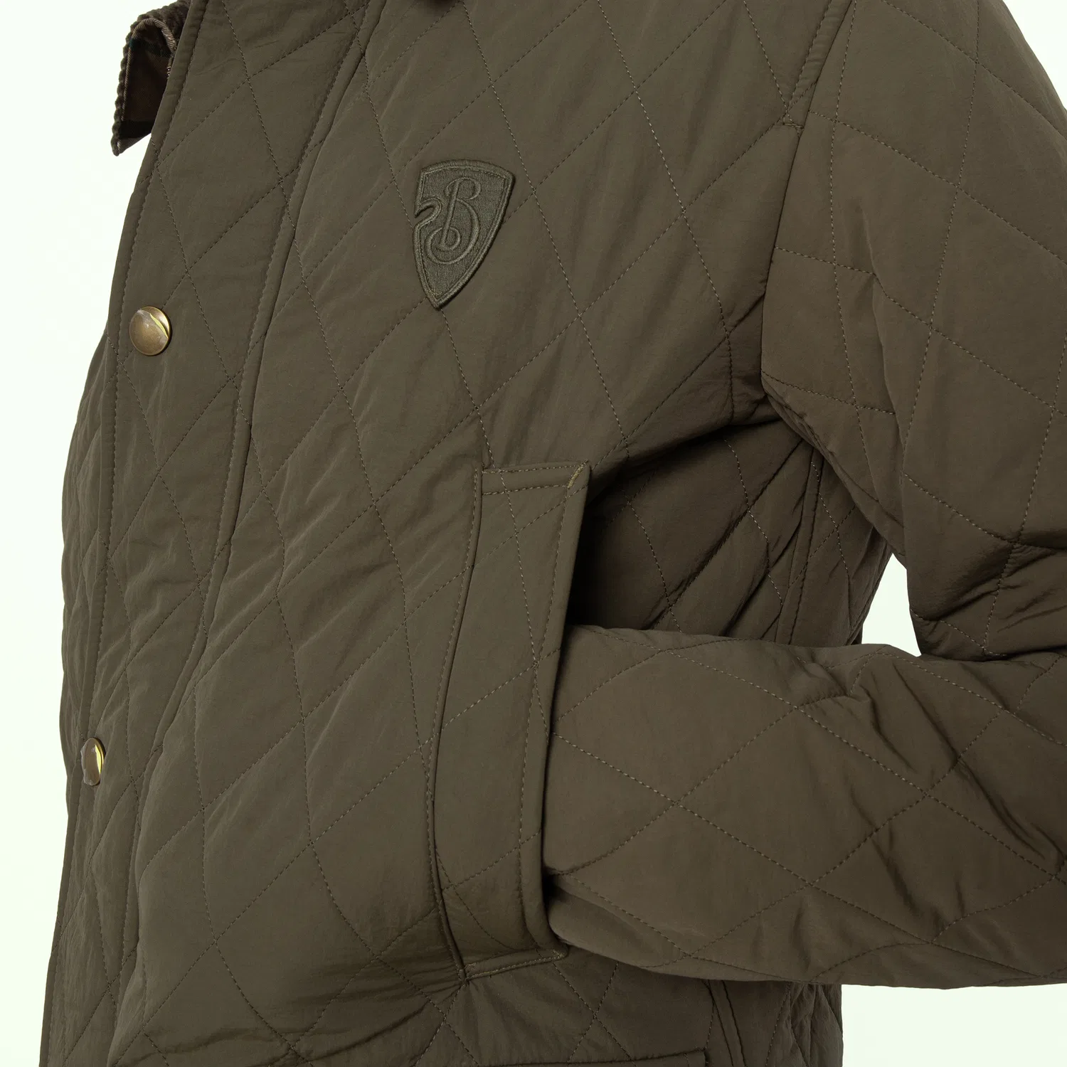 Куртка-бомбер стеганая нейлоновая Quilted Nylon Barn Jacket Burberry, Loch/Linden Ip Check — фото 3