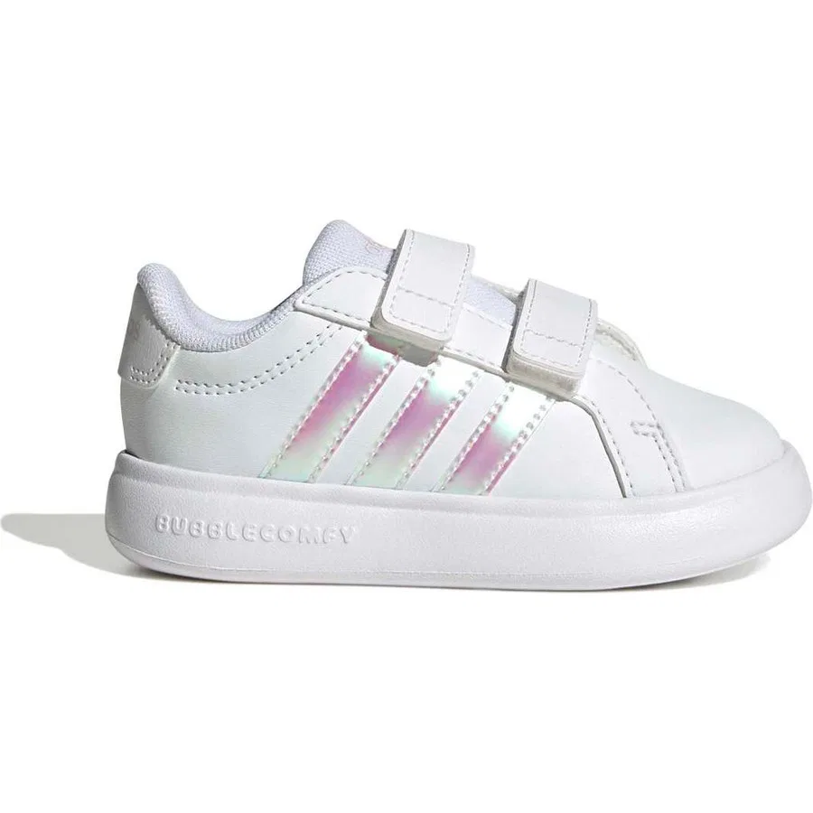 Кроссовки детские с регулируемыми ремешками Grand Court 3.0 Bubble adidas, Черный