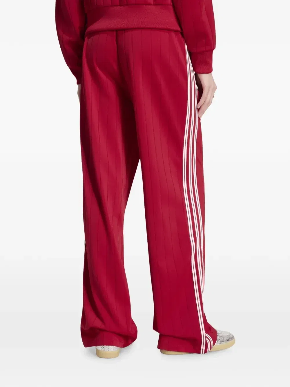 Спортивные штаны Firebird с полосками Adidas, красный — фото 2