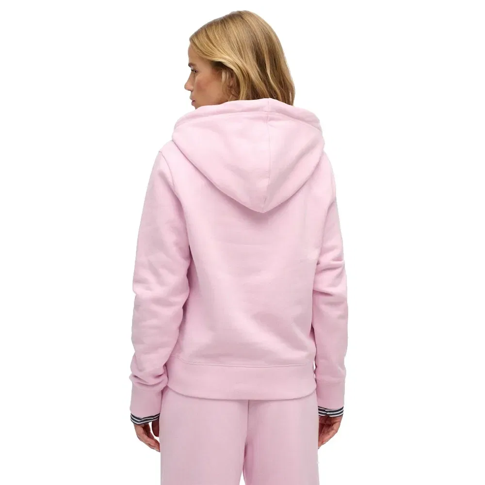Худи Essential Logo Embroidered Superdry, розовый — фото 2