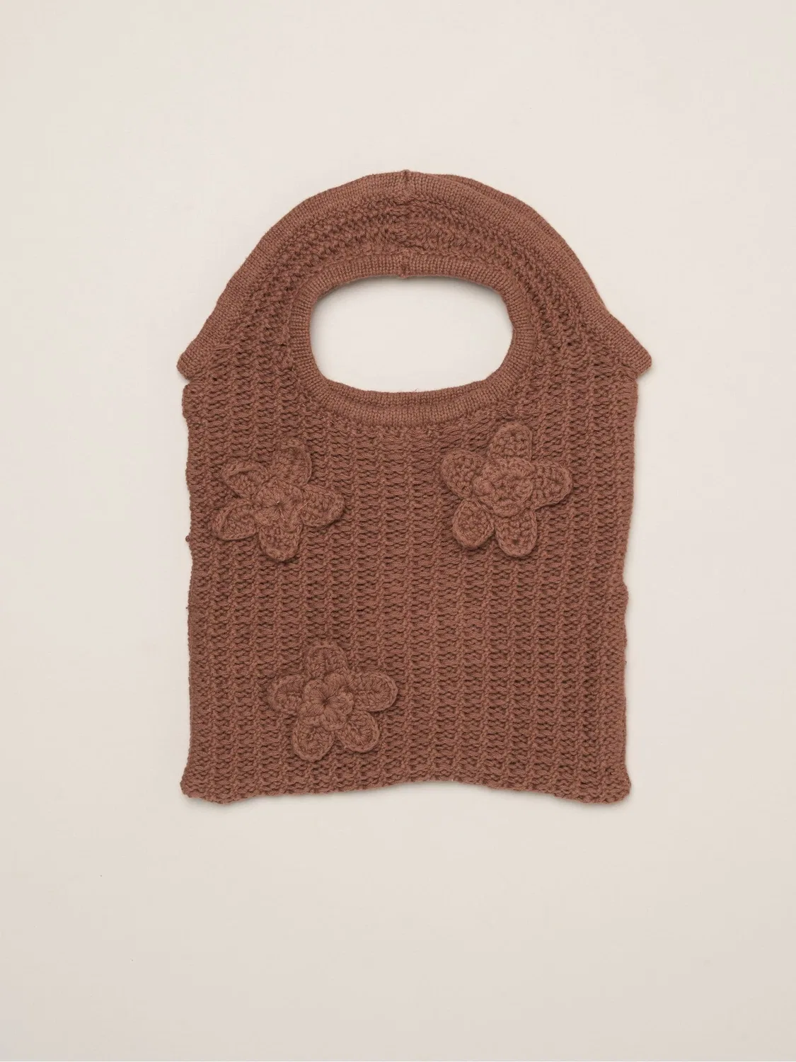 Набор из топа, шорт и сумки Miss Brown Scallop Floral Miss, коричневый — фото 4