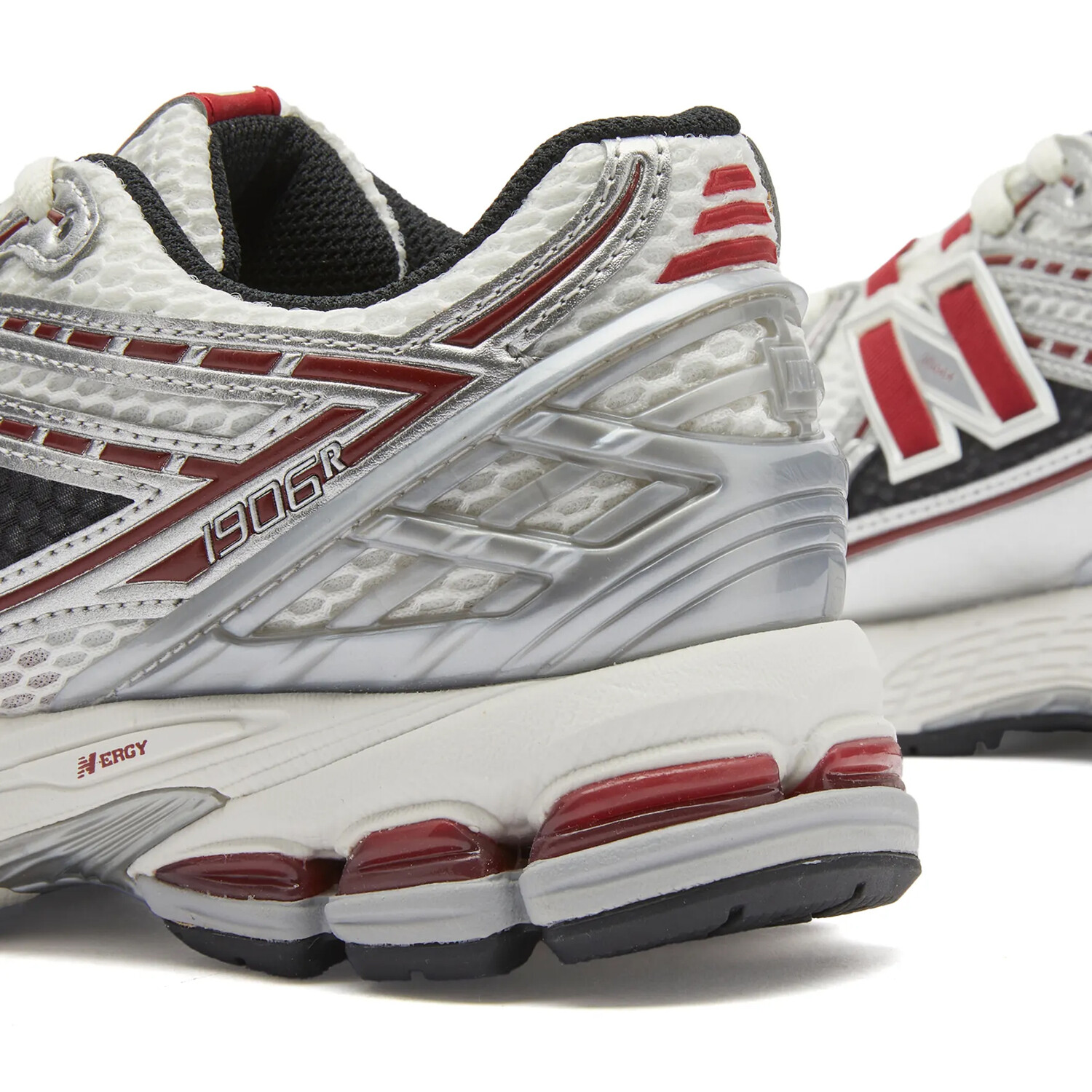 Кроссовки New Balance M1906REA, серебристый/белый/бордовый — фото 4