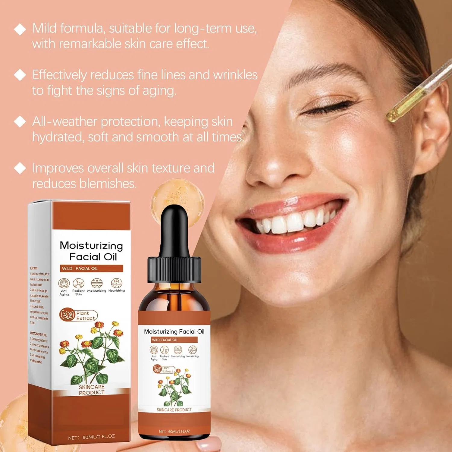 Масло для лица Paracress Facial Oil, 2 шт, 60 мл Generic — фото 4