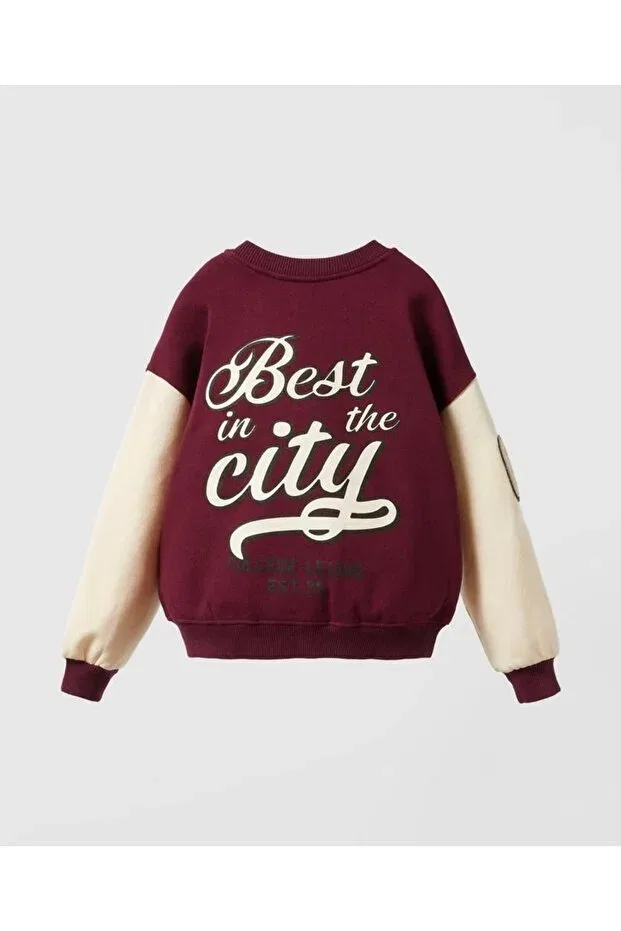Детское пальто для девочек с длинным рукавом College coat Çipil, Multicolor — фото 2
