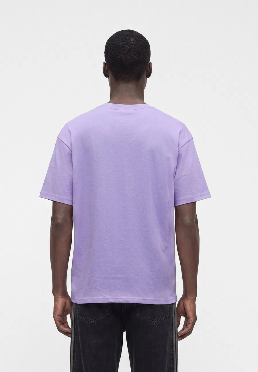 Футболка ADIDAS ORIGINALS 'Trefoil Essentials' светло-фиолетового цвета — фото 4