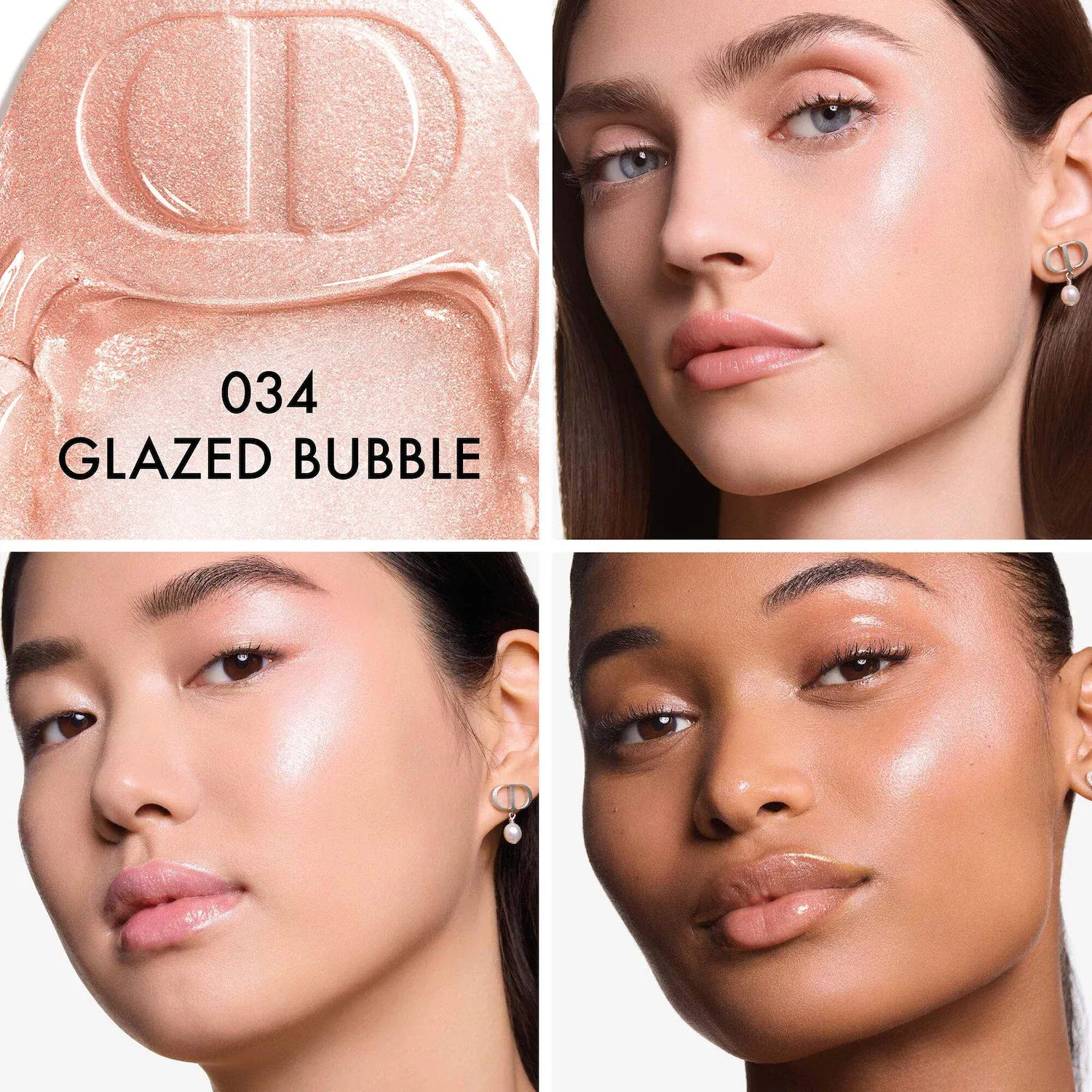 Стик-хайлайтер для лица DIOR Backstage Glassy Glow Stick, 6 г, с эффектом сияния, Radiant finish, DIOR, 034 Glazed Bubble — фото 2