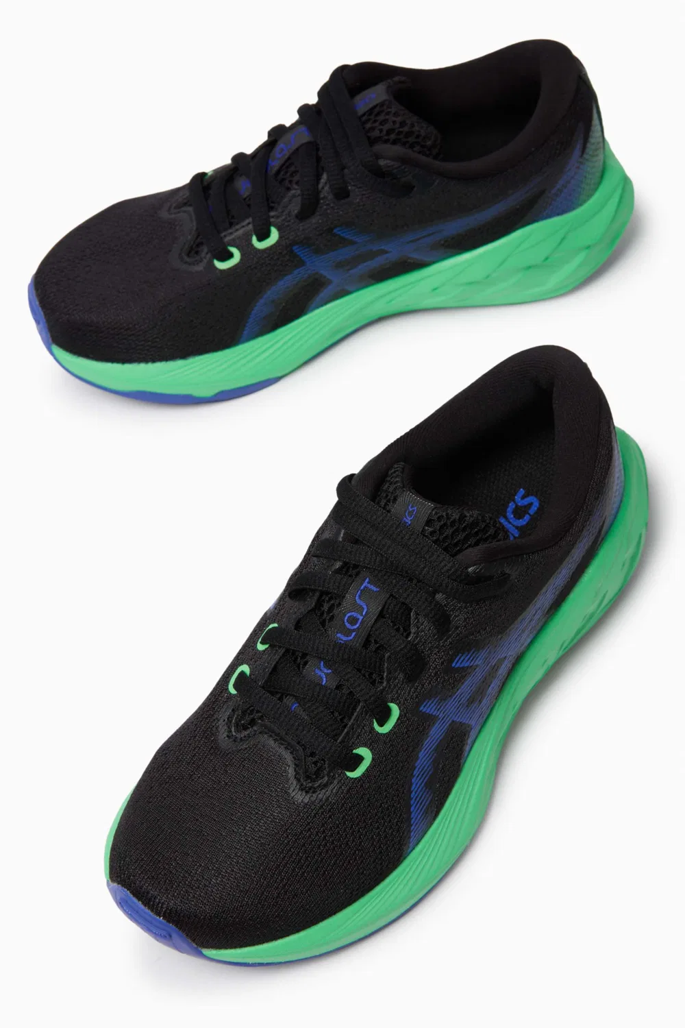 Кроссовки из сетки Novablast 5 GS Asics, синий — фото 3