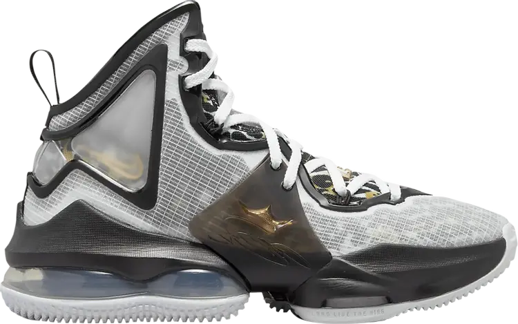 

Кроссовки Nike LeBron 19 SE GS 'White Metallic Gold', белый