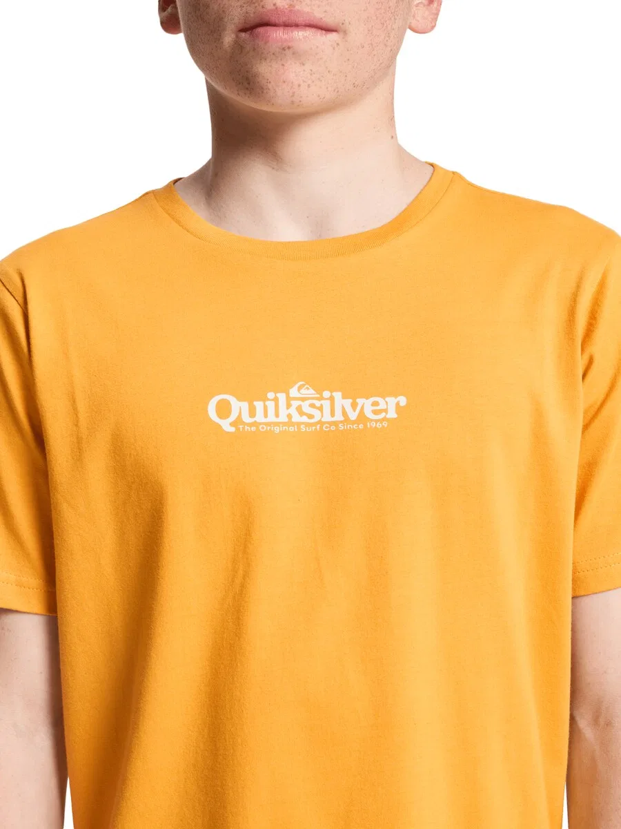 Футболка QUIKSILVER 'Fineline' темно-оранжевого цвета — фото 3
