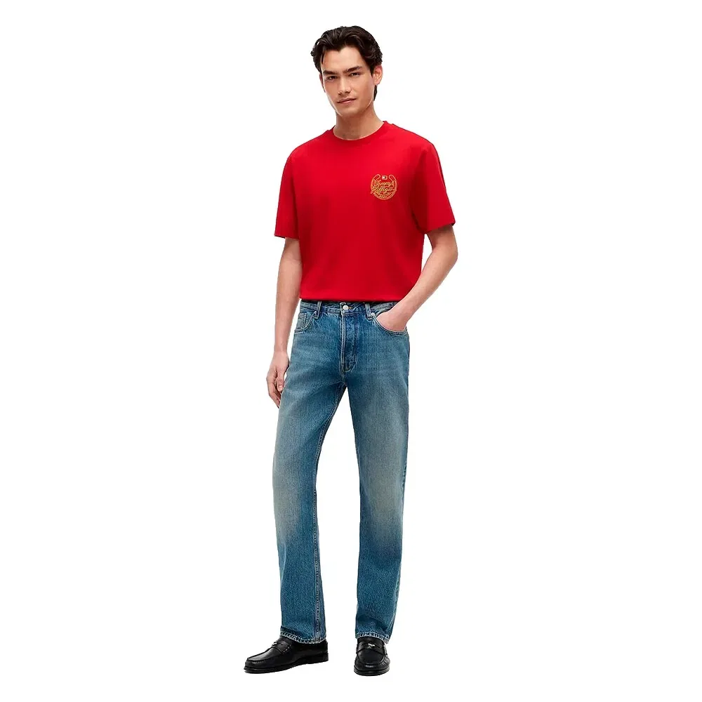 Пальто Tommy Hilfiger Dover Regular Straight Fit, синий — фото 3