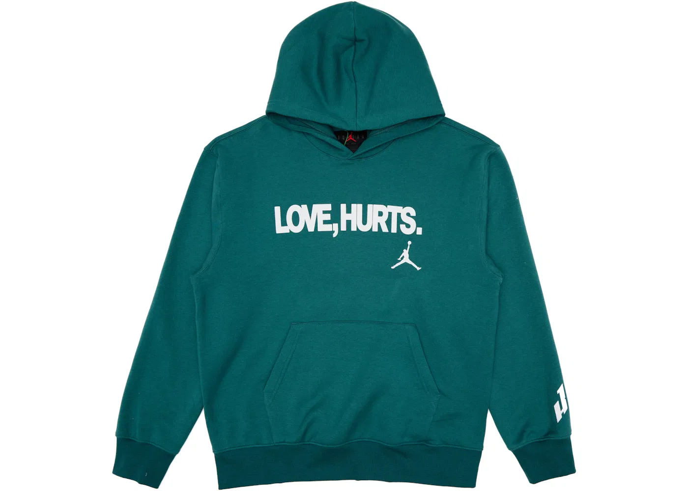 Мужской худи флисовый с принтом Love Hurts Jordan, Sport Teal