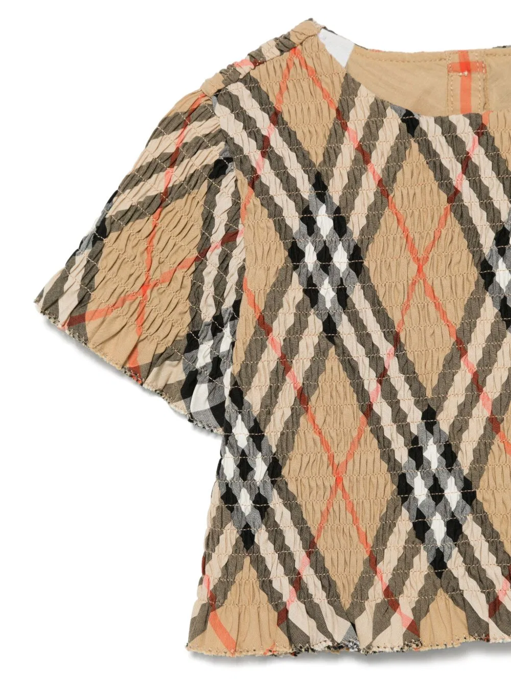 Блуза с узором в клетку Madeline Vintage Check Pattern Burberry, Sand Ip Check — фото 3