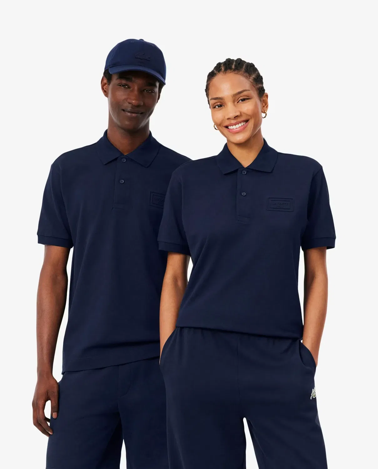 Поло Lacoste Мужское с коротким рукавом, 100% хлопок пике, синий Морской