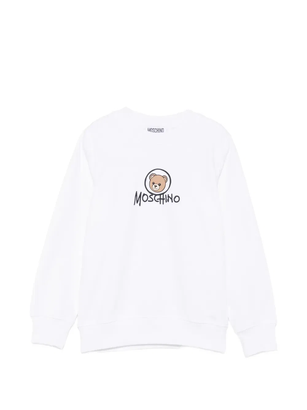 Свитшот с логотипом Moschino Kids, белый