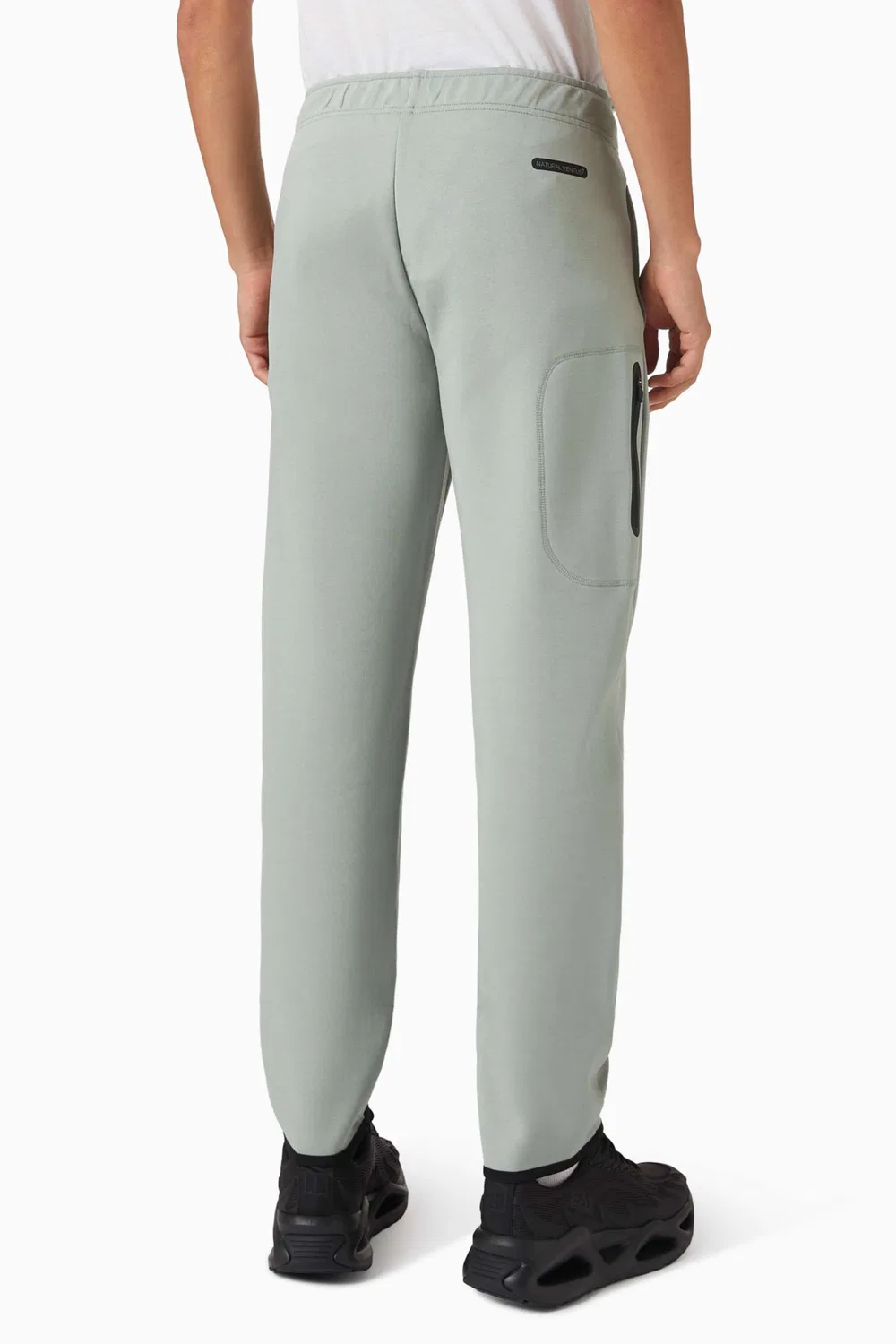 Спортивные штаны из джерси Logo Emporio Armani, зеленый — фото 3