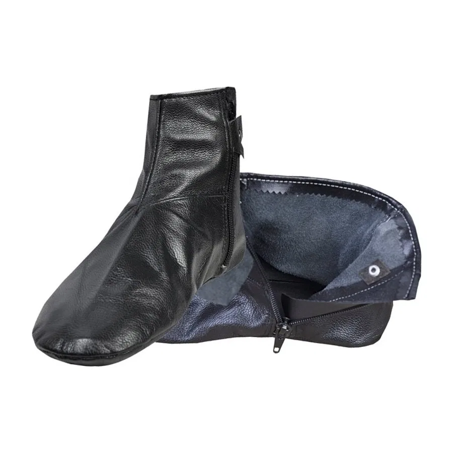 Зимние мести из козьей кожи с молнией, 39, Черный Berat — фото 2
