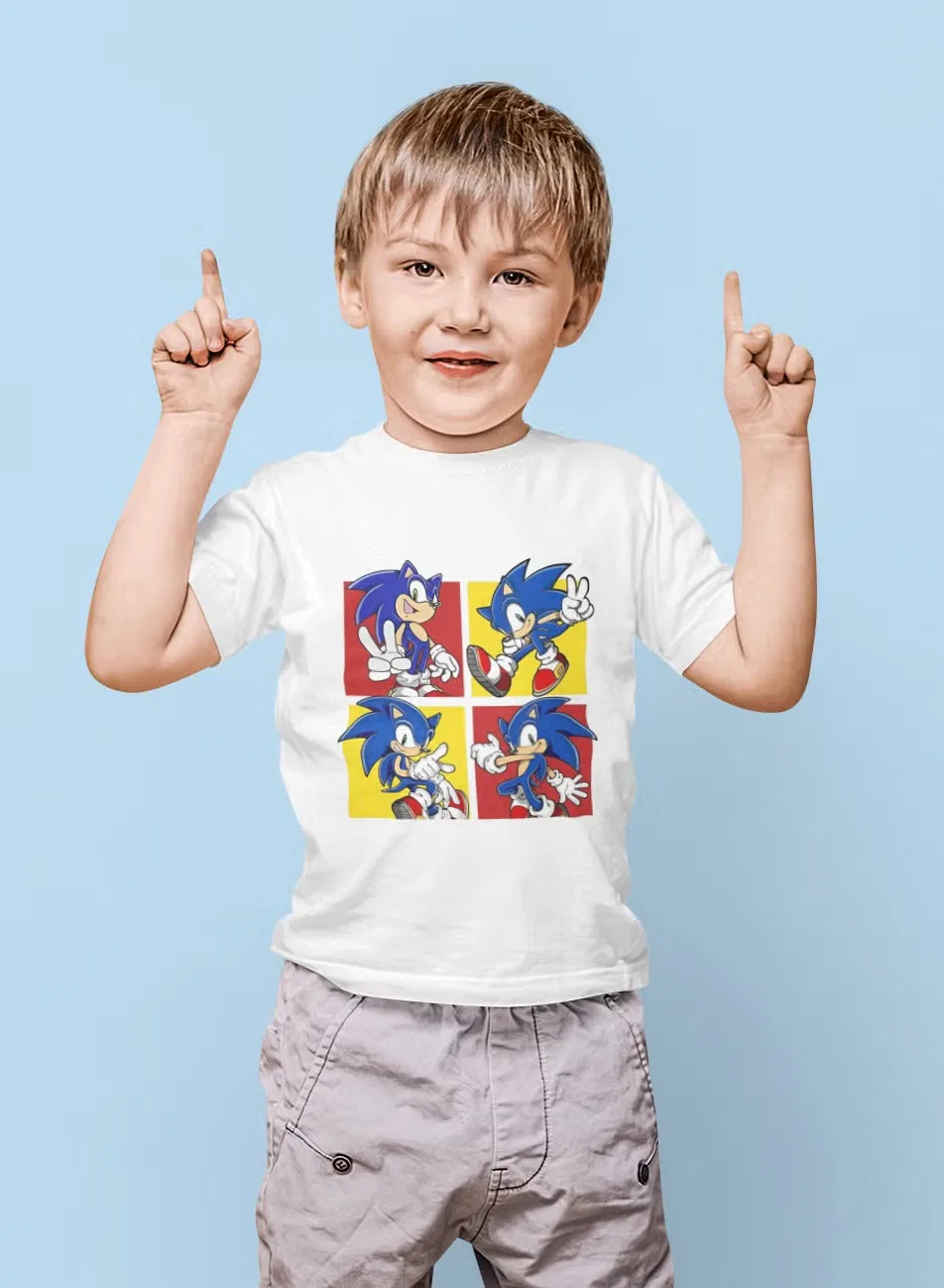 Футболка с принтом Sonic New Collection Zoom, белый