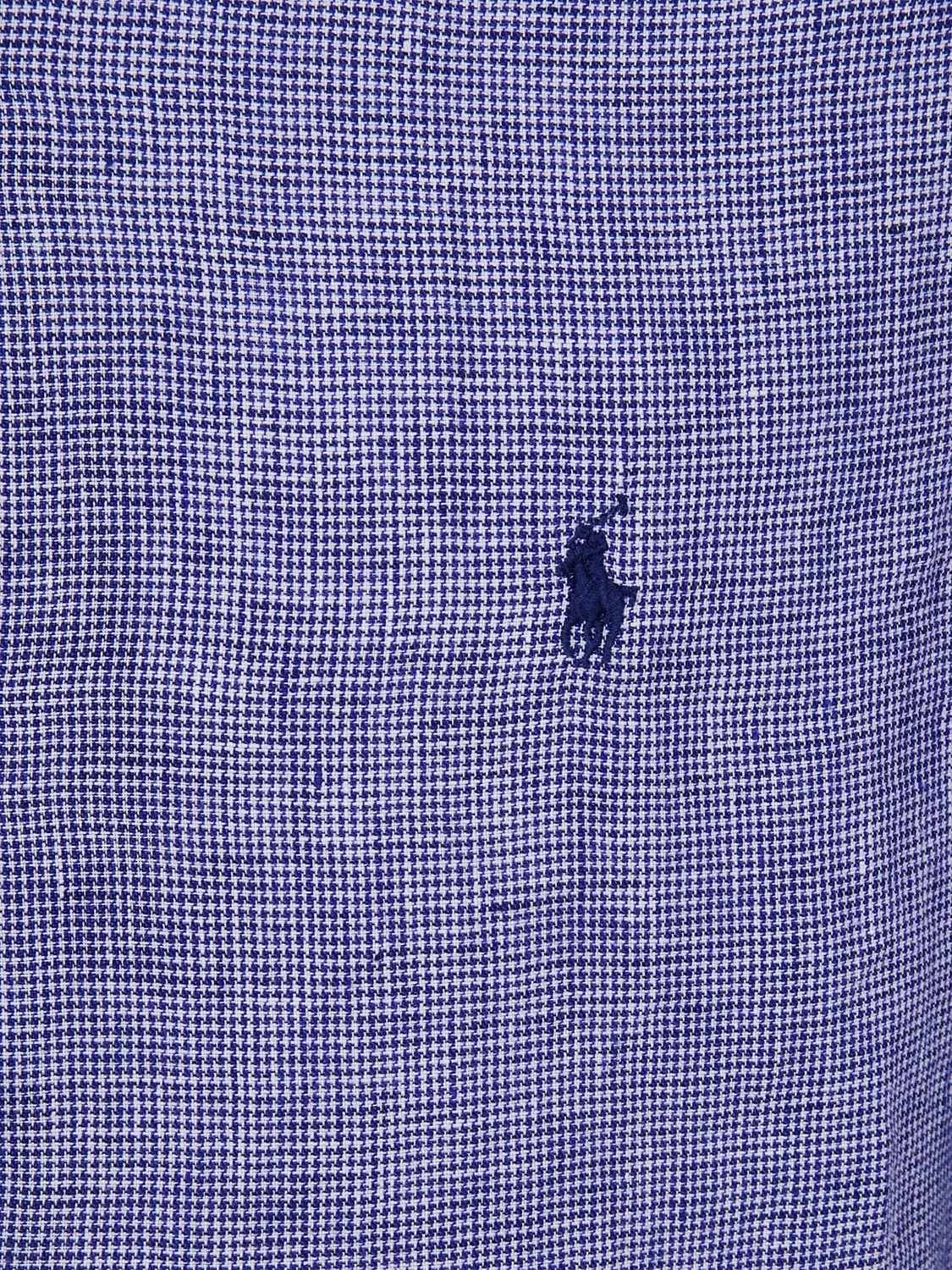 Рубашка из льна королевского синего цвета Polo Ralph Lauren, королевский синий — фото 3