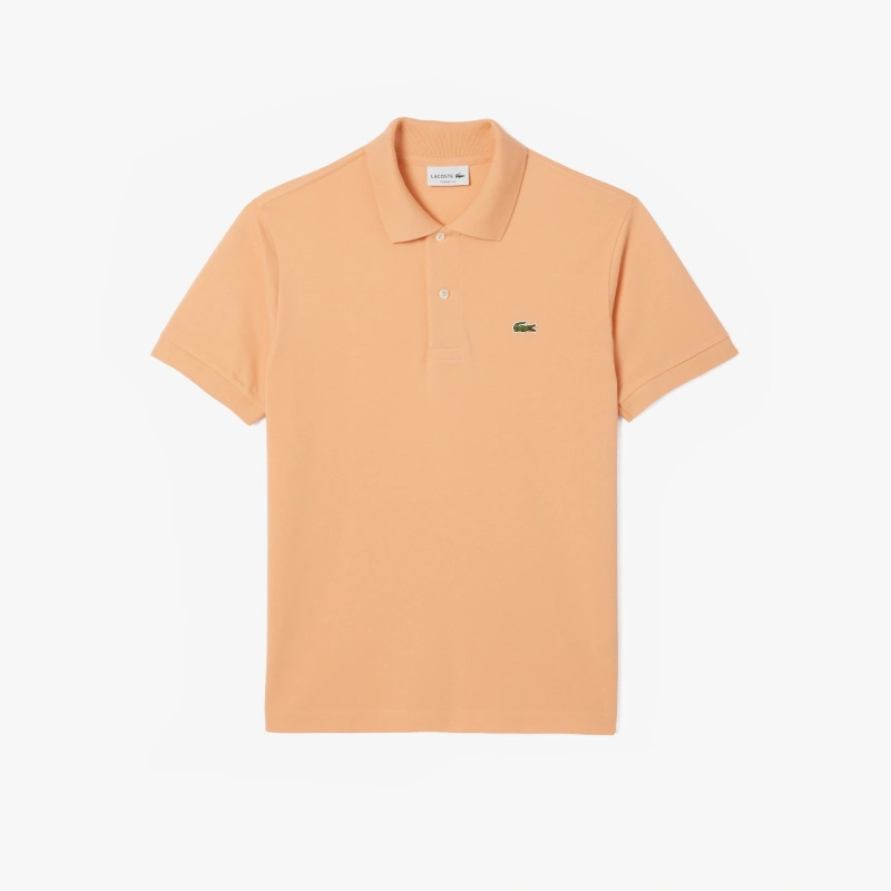 

Поло Lacoste Logo-Patched Short-Sleeve, оранжевый