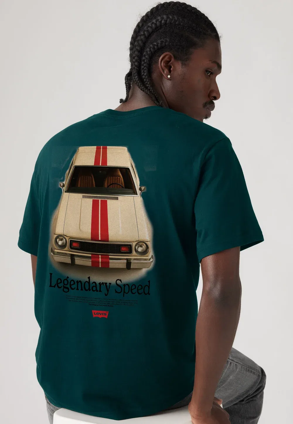 Футболка свободного кроя с принтом Levi'S, Legendary Speed Ponderosa Pine — фото 2