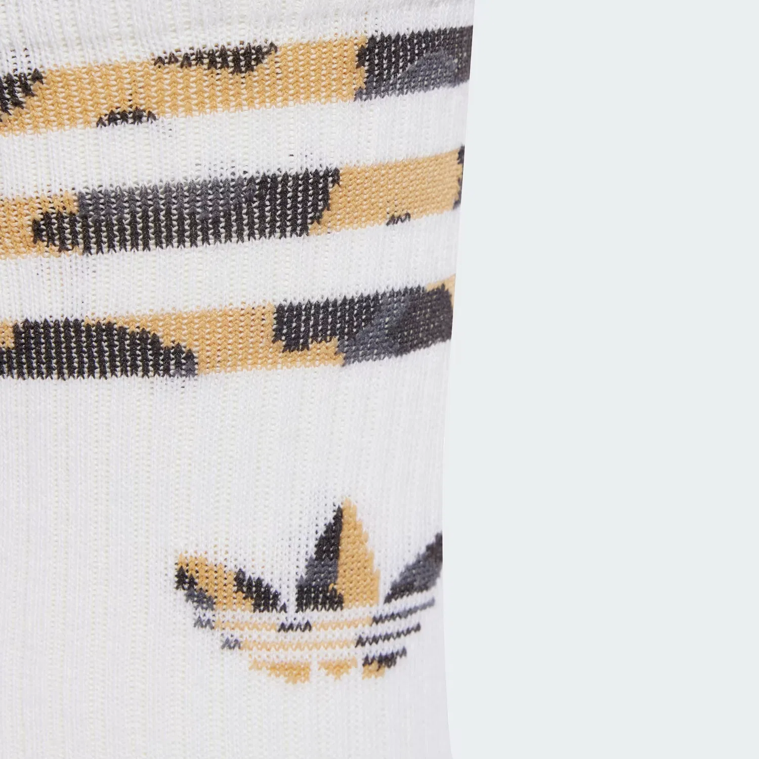 Носки с леопардовым принтом, набор из 2 пар, leopard crew socks Adidas Originals, bronze strata/black — фото 2
