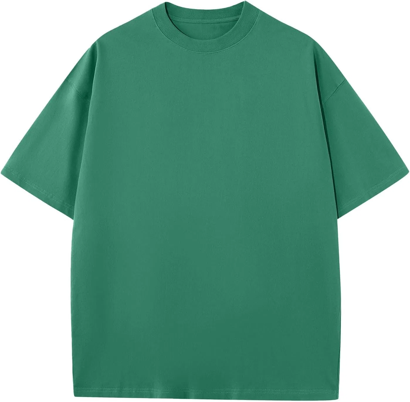 Мужская свободная футболка с круглым вырезом Generic, Green — фото 2