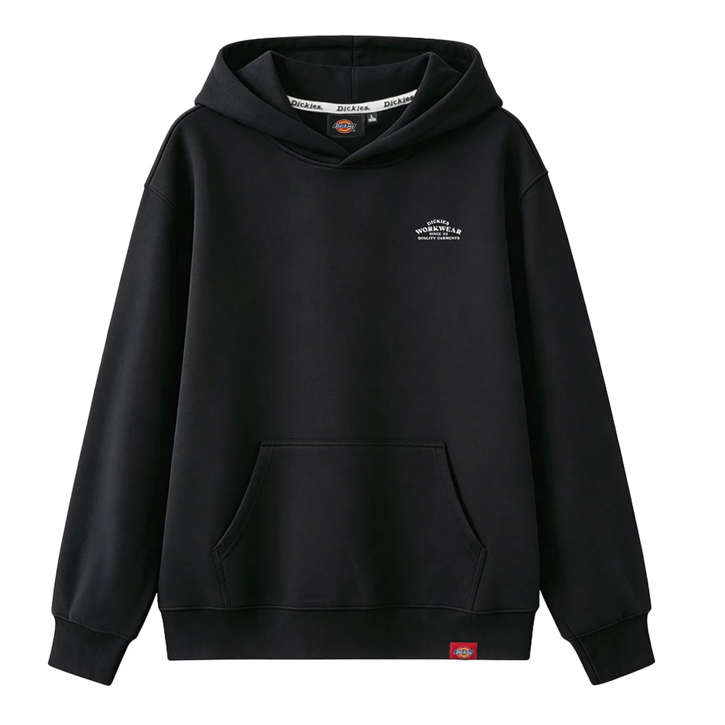 Детский худи с капюшоном прямой посадки Dickies, Pure Black
