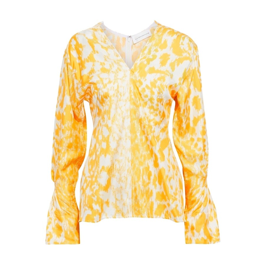 

Блуза Victoria Beckham Silk, желтый