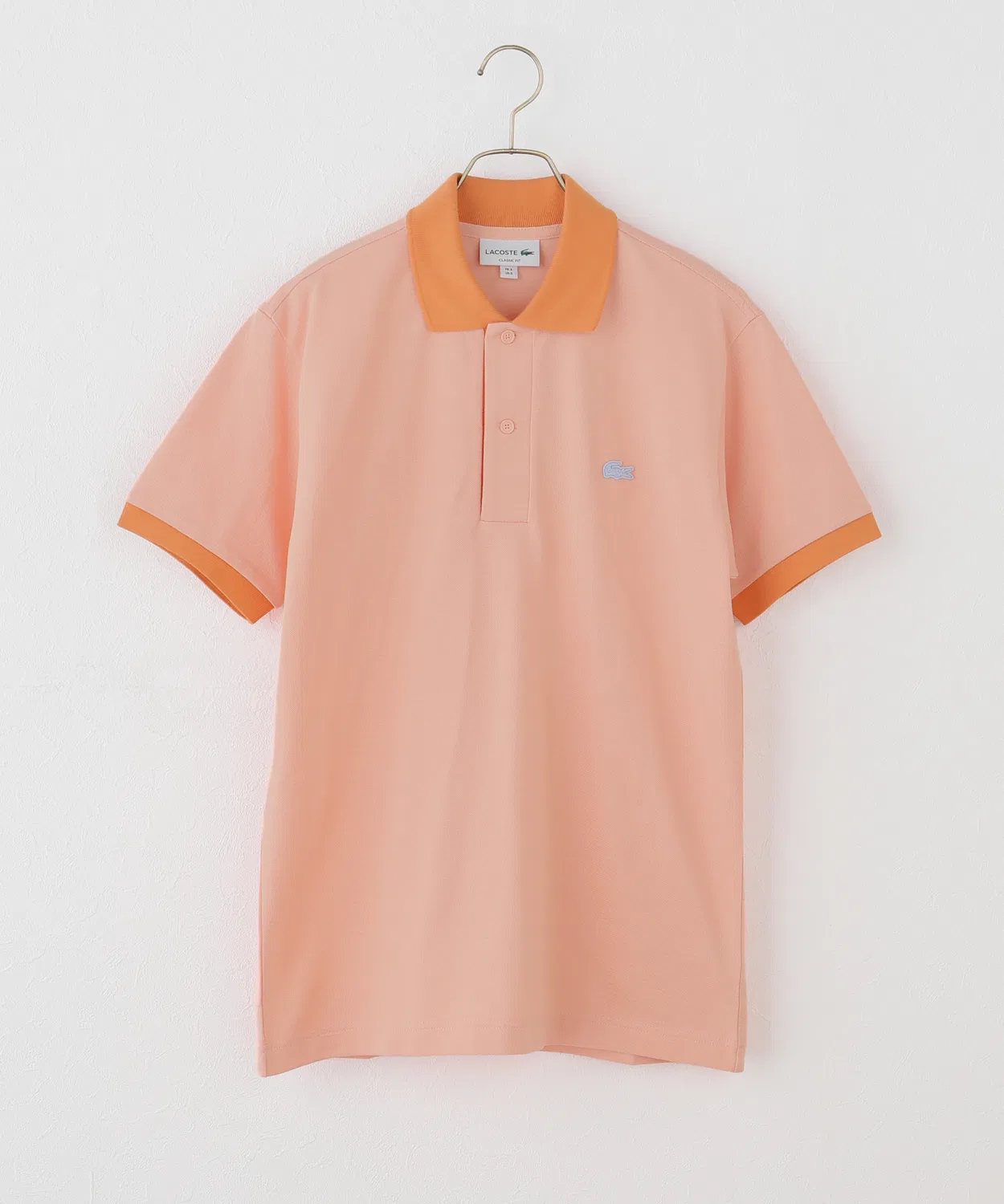 Женская хлопковая футболка-поло с коротким рукавом LACOSTE, Orange