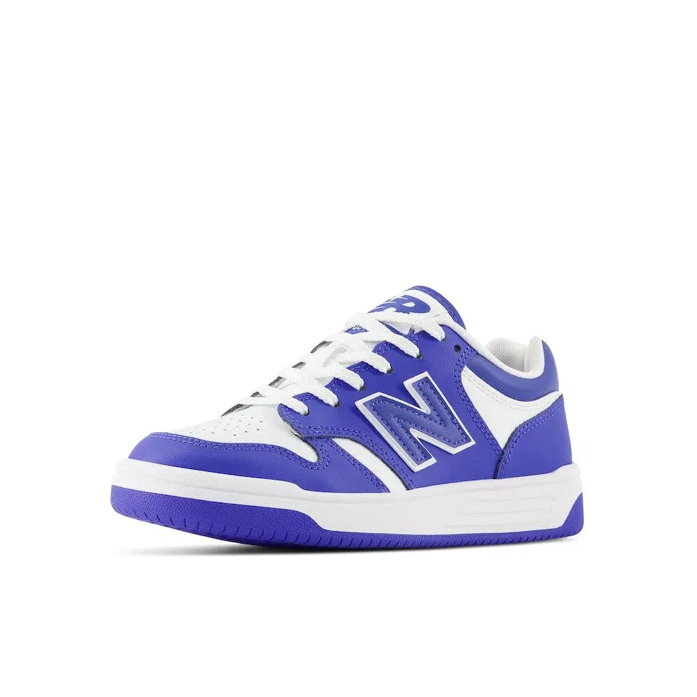 Детские кроссовки для мальчиков кожаные 480 V1 Lace-up New Balance, Blue