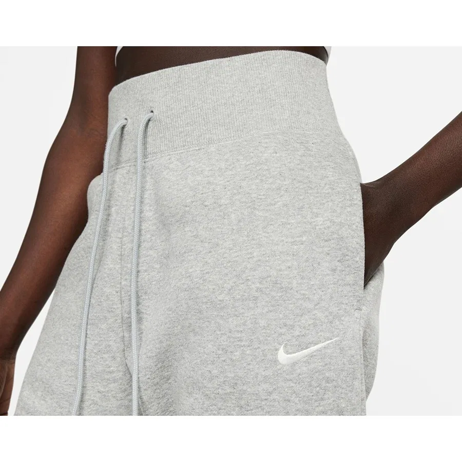 Женские спортивные брюки с высоким поясом Phoenix Fleece Nike, Серый — фото 3