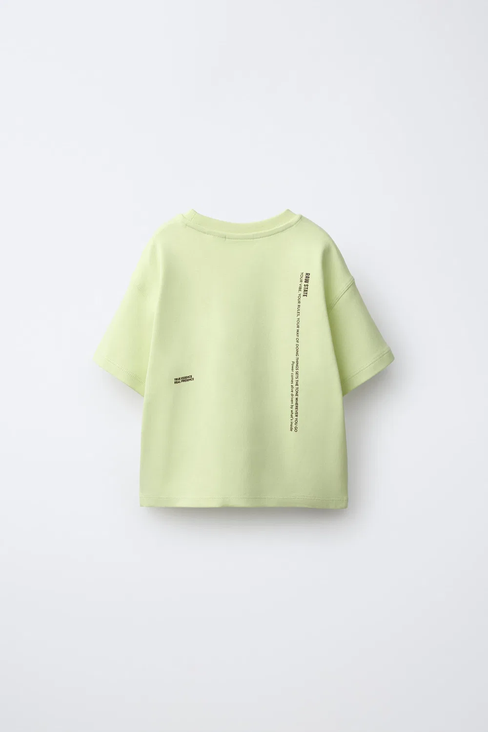 Футболка с принтом «Интерлок» ZARA, Neon yellow — фото 2