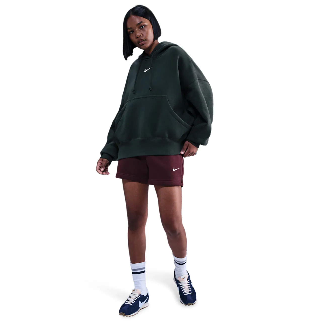 Женская толстовка PHNX Fleece OS Nike, цвет Seaweed/Sail — фото 3