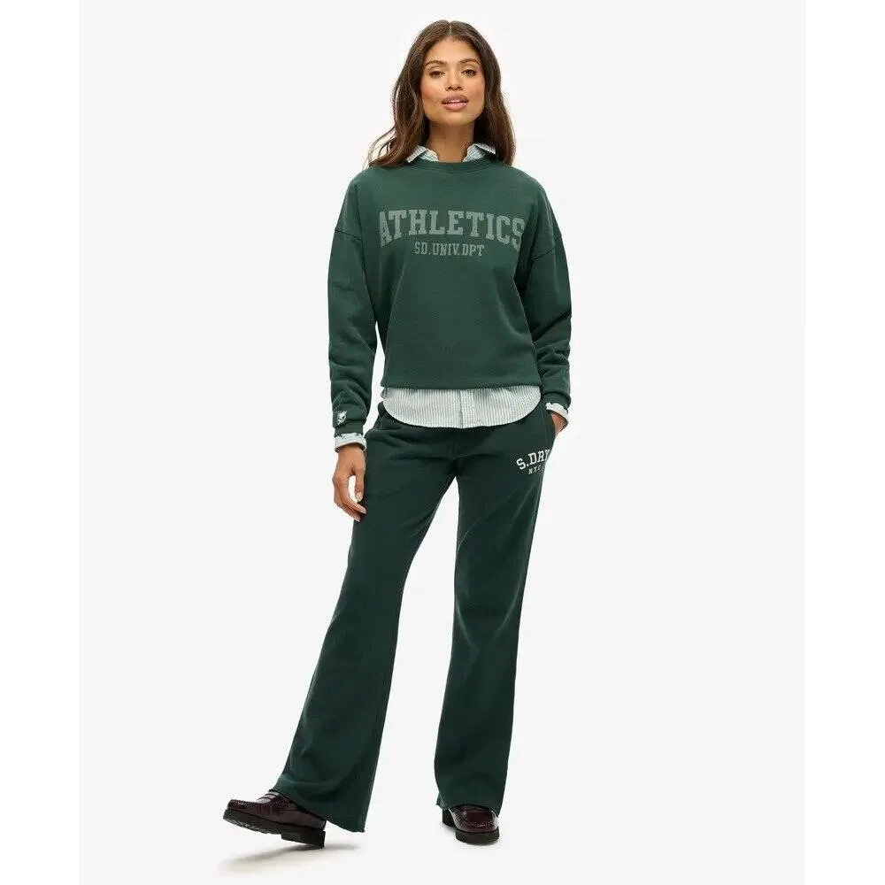 Женский свитшот с длинным рукавом Ath Ess Relaxed Crew Superdry, Grun — фото 3