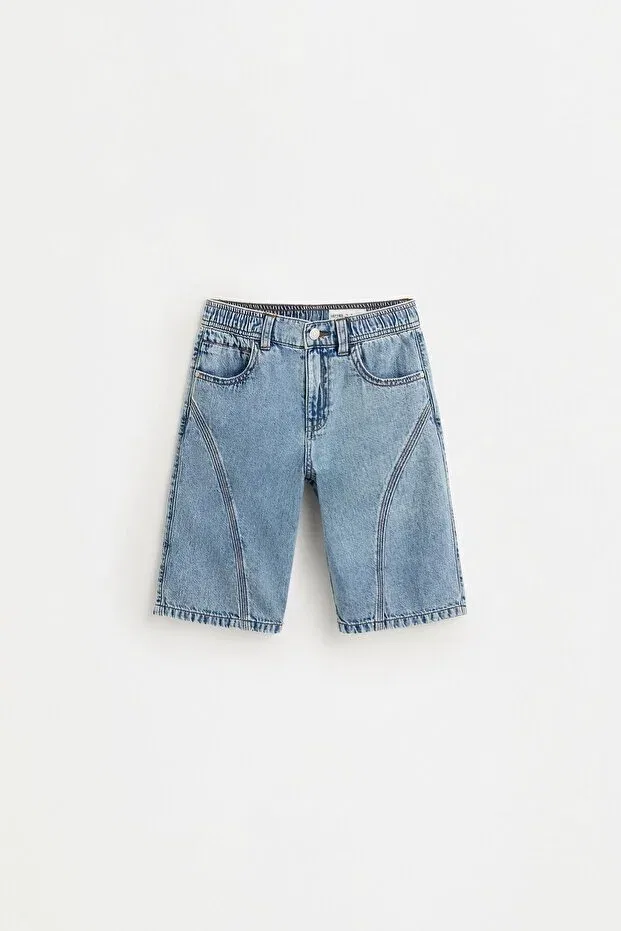 Детские шорты для мальчиков джинсовые Skater denim bermuda shorts Lefties, Medium Blue