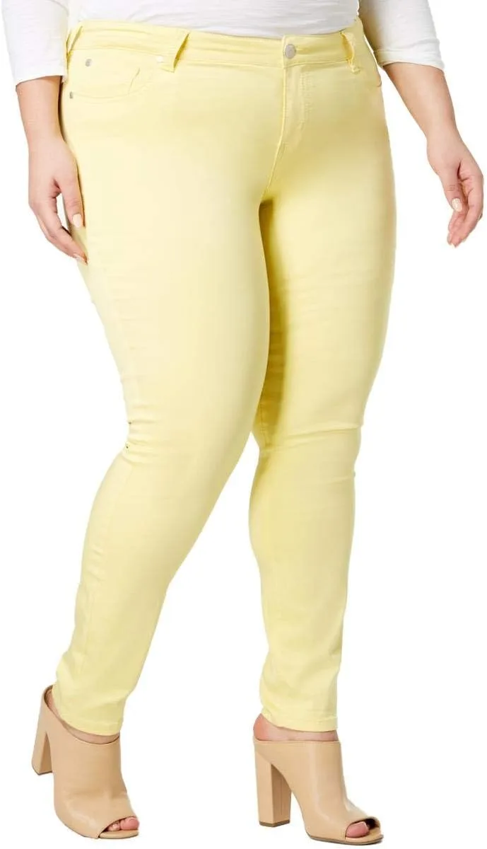 

Celebrity Pink Trendy Plus Size Jayden цветные скинни джинсы