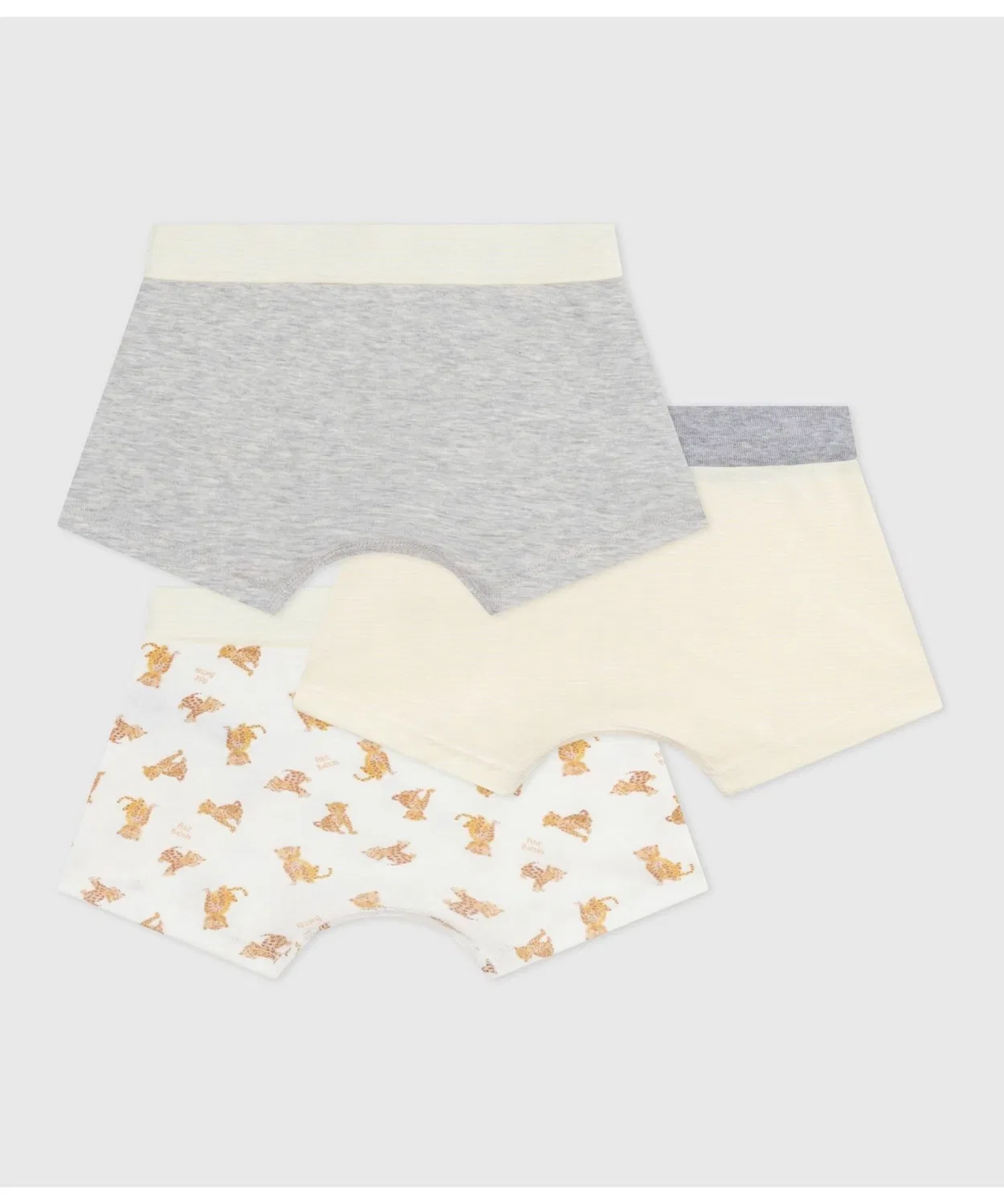 Детские трусы-боксеры 3 шт с пантерой PETIT BATEAU, Multicolor — фото 2