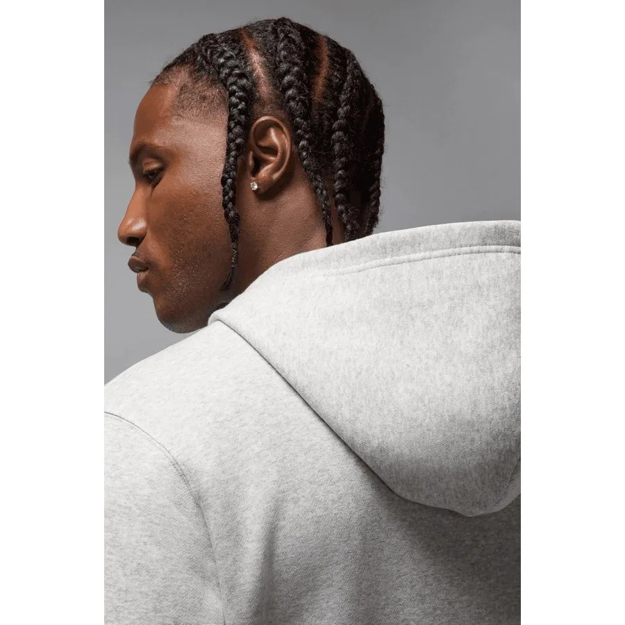 Свитшот мужской с капюшоном Jumpman Fleece Pullover Nike, Серый — фото 4