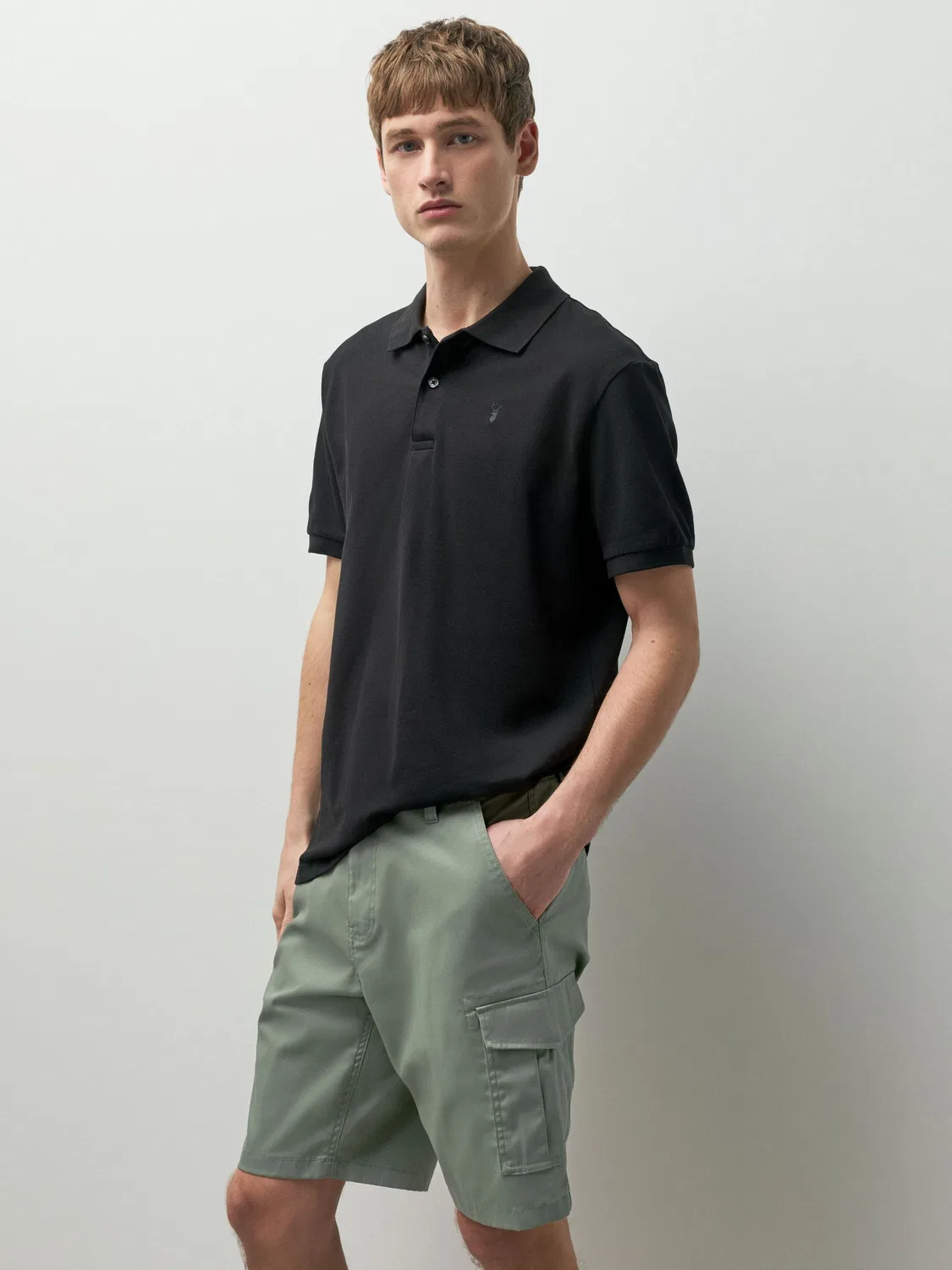 Шорты карго из 2 шт, Stretch Cargo Shorts Next, Ink Blue/Sage Green — фото 2