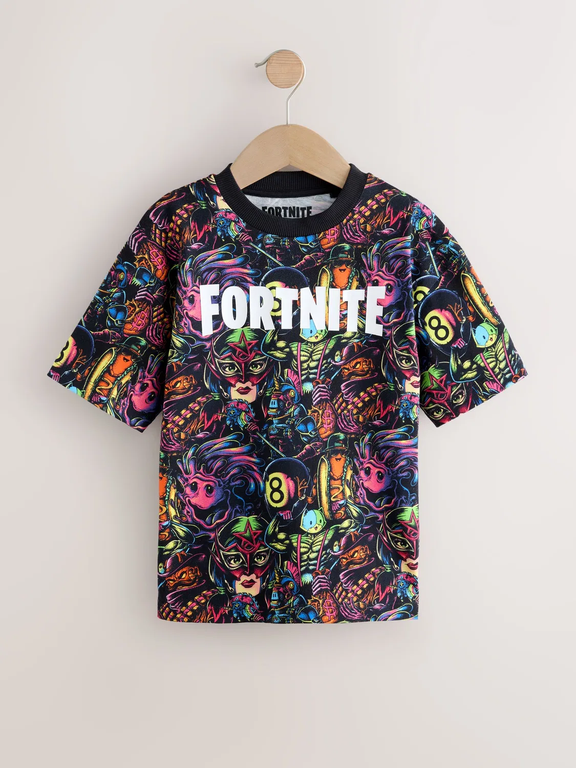 Футболка с принтом Fortnite, мультицвет Next